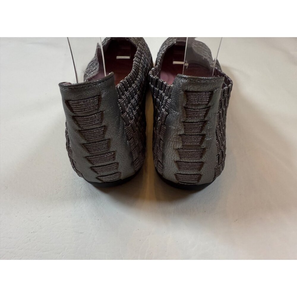 Taryn Rose Bronze silver Woven Flats Gelica For Women Size 7 round toe - Picture 6 of 8